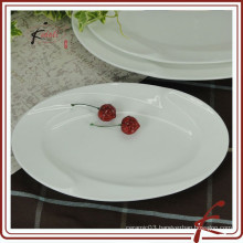 White ceramic Oval Serving Platter